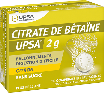 Image Citrate de bétaïne 2g citron