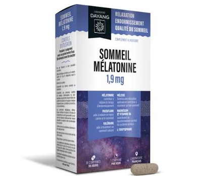 Image Sommeil mélatonine LP 1.9 MG